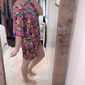 Victorias Secret vintage floral sleep shirt gold label size small